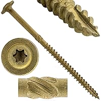 Vista 12 de Jake Sales Tornillo de retraso de construcción #15 x 2 - Tornillo de retraso estructural de alta resistencia Torx/Star Drive - Compatible con ACQ