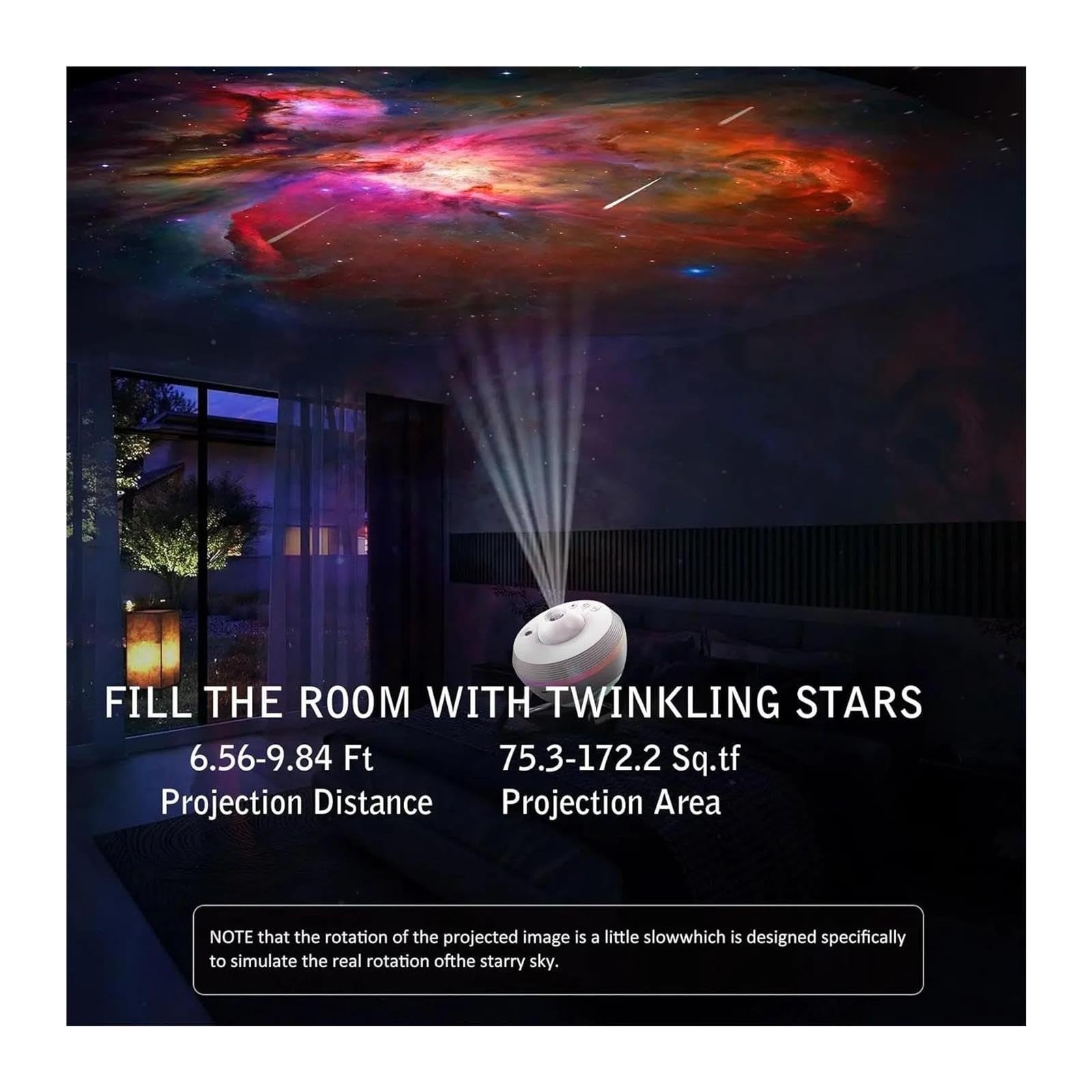 Projecteur De Galaxie Planétarium 13 En 1, Veilleuse Étoilée Rotative