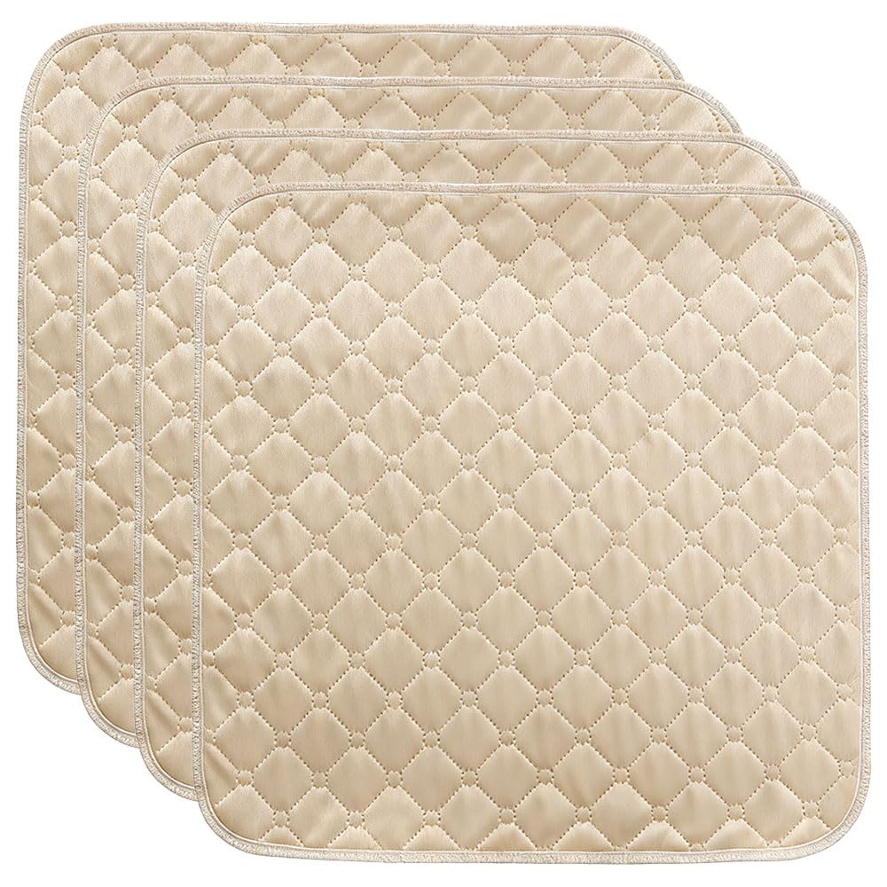 4 almohadillas para silla de incontinencia, reutilizables, impermeables, fundas de silla lavables, almohadilla de incontinencia antideslizante, protector de sofá impermeable para silla de
