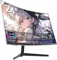 Amazon.co.jp: KEY TO COMBAT 24インチ 湾曲ゲーミングモニター
