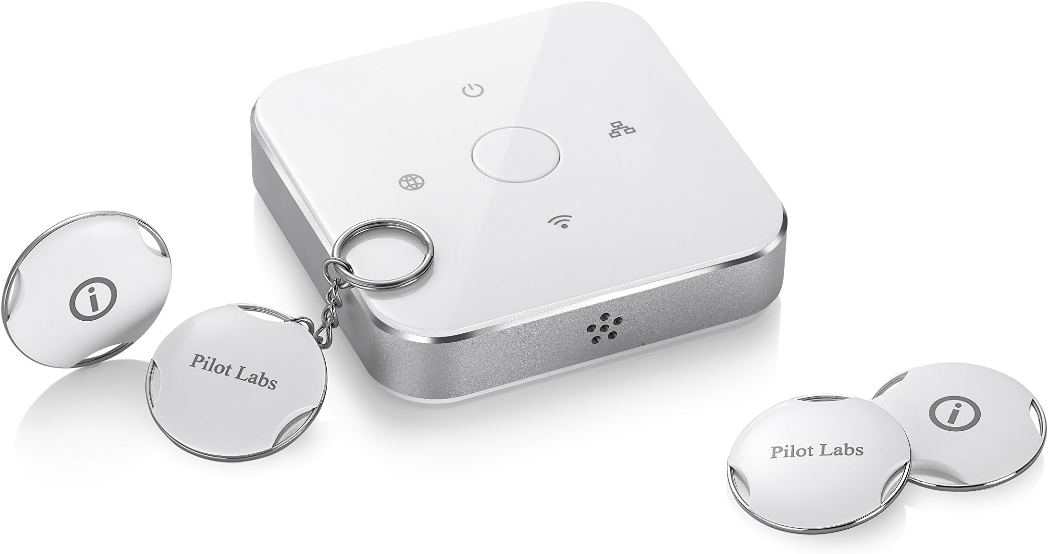 iHomeware CoinGuard Vibration Alarm System Kit, Smartphone Android/IOS Wireless Controlled Beacon1, Vibration Sensor3 and Gateway
