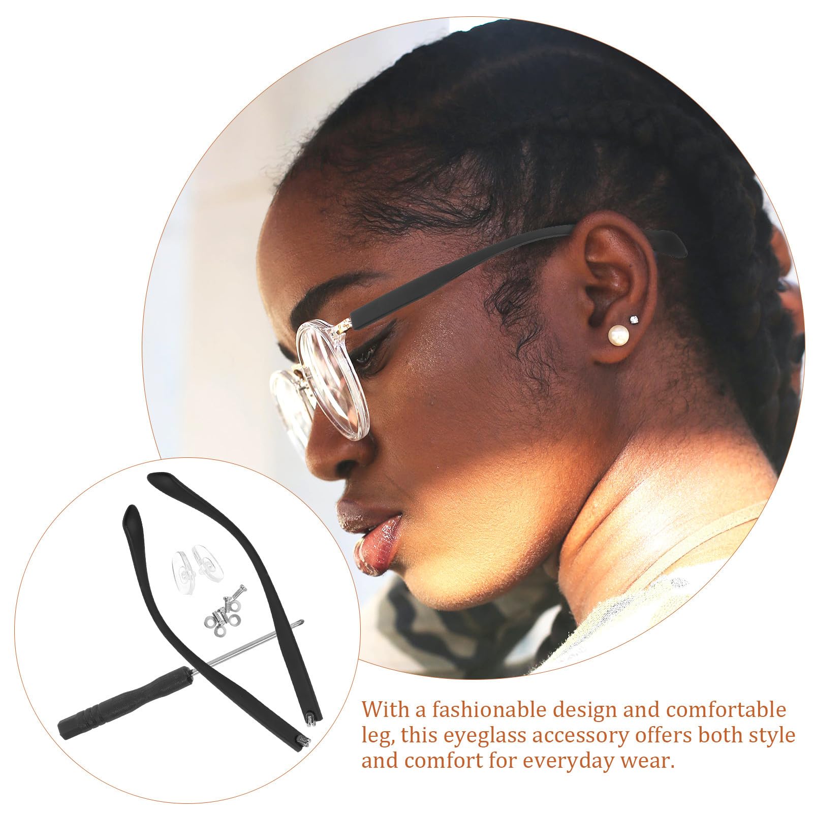 Patillas de Gafas de 8 MM de Ancho, Repuesto Flexible para Gafas de Sol, Ideales para Uso Prolongado y Reemplazo Sencillo — view 9