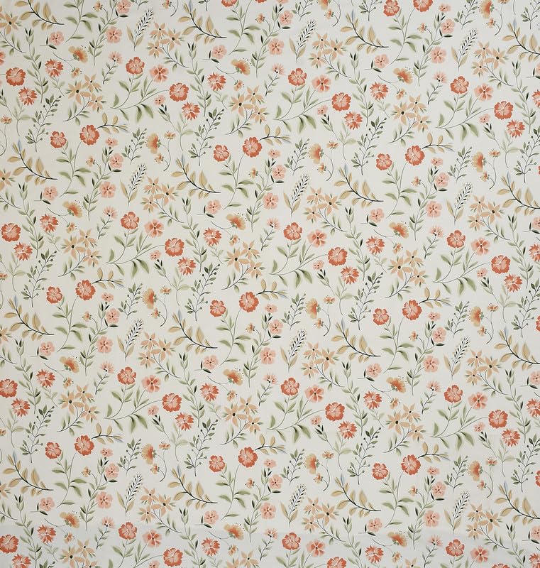 Image of NHD HOME 220 TC Cotton All Around Elastic Fitted Printed Bedsheets King Size, Fitted Bedsheets King Size for Double Bed with 2 Pillow Covers, Size- 78 x 72+10, Off White Red
