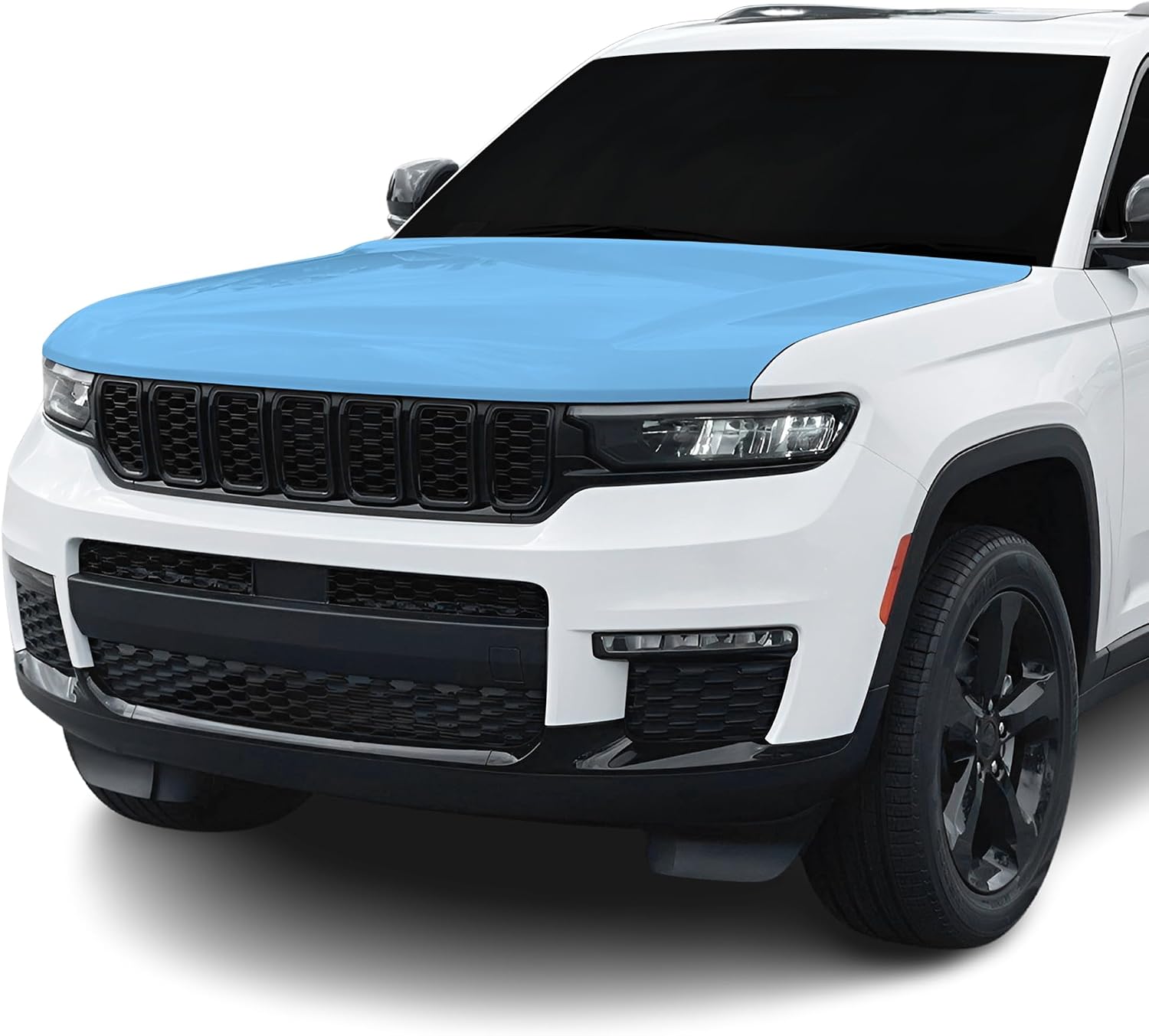 BOGAR TECH DESIGNS for Jeep Grand Cherokee L (Laredo/Altitude/Limited/Summit) 2021+ Front Middle and Front Sides Paint Protection PPF Film Kit Cover, Clear Bra