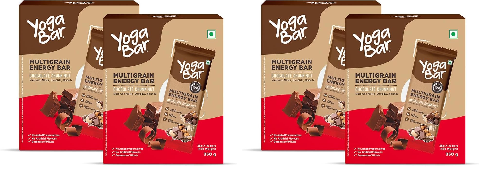 Yogabar Multigrain Energy Bars, 30 Bars | Healthy Diet with Fruits, Nuts, Oats and Millets | Gluten Free and High Protein | Packed with Chia and Sunflower Seeds — Amazon image 17