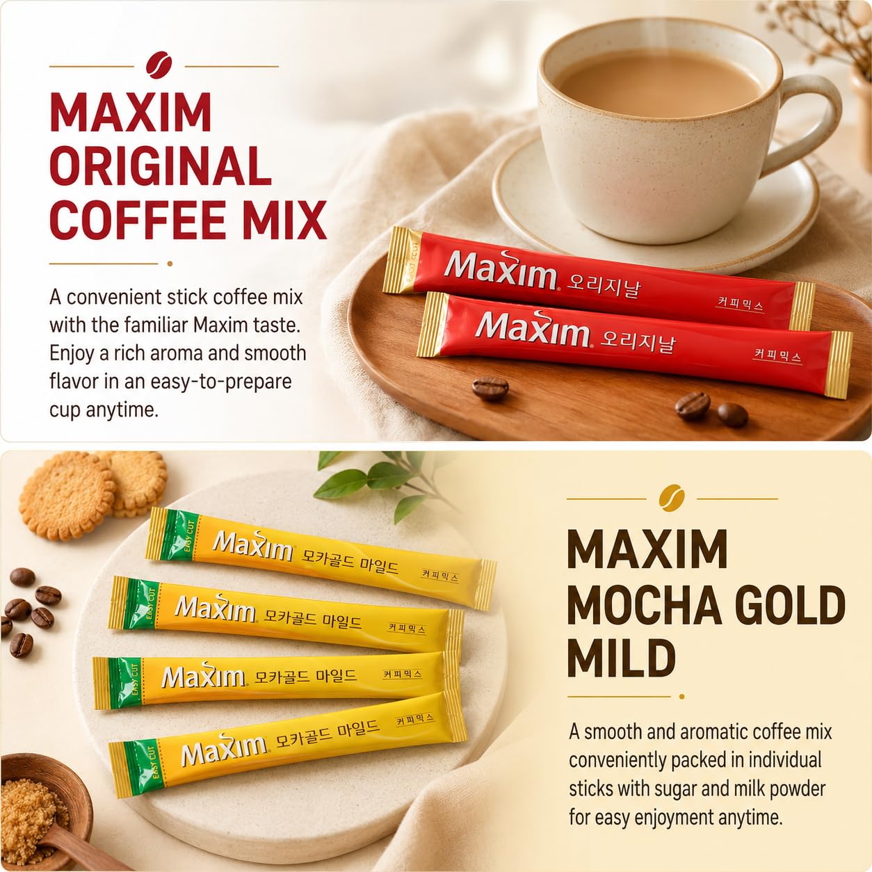 Amazon.com: Unha's Korean Instant Coffee Mix Variety Pack, 6