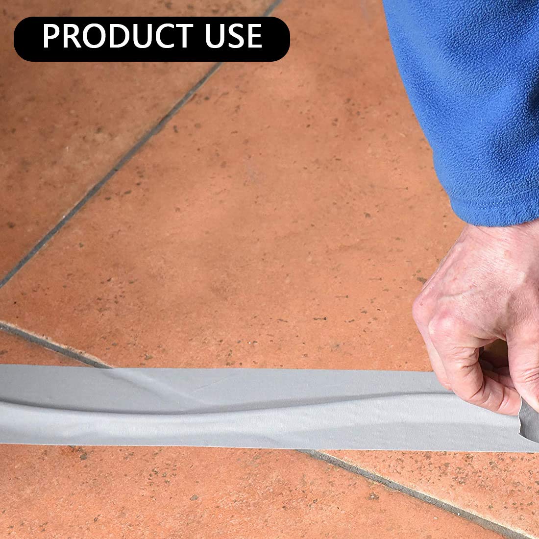 WELSTIK Ruban adhésif gris 5,1 cm x 30 m, sans résidus, non réfléchissant, imperméable, peut être déchiré à la main, pour photographie, arrière-plan de prise de vue fixe