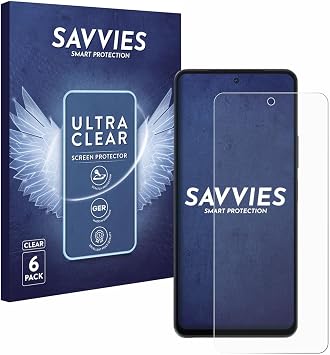 savvies Screen Protector Compatible with Vivo iQOO Z7s Protection Film Clear 6-Pack