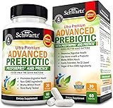 Prebiotics for Advanced Gut Health - Immune System Support & Dietary Fiber - Fuels Good Bacteria Growth to Promote Digestive Health - Gas & Digestion Support - Probiotics for Men & Women - 60 Capsules 60 Count (Pack of 1)