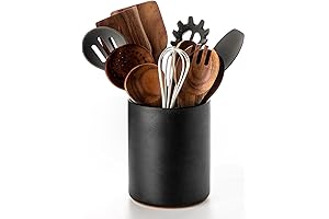 Elegant Stone Black Utensil Holder