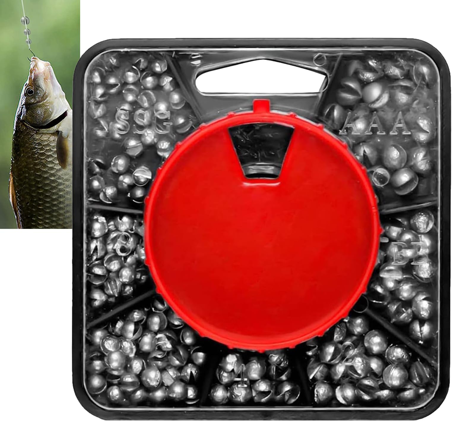 Removable Lead Weight Fishing,Fishing Weight Lead,Split Shot for Fishing,Angling Fishing Split Shot,Fishing Sinkers,Split Lead Free Shot Round Bite Weight Tackle Mini Soft Sinker Float Bobber Pin,120G