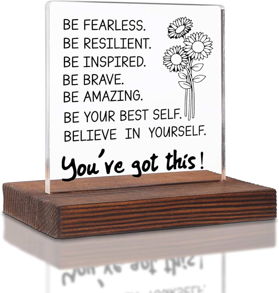 Positive affirmation acrylic plaque