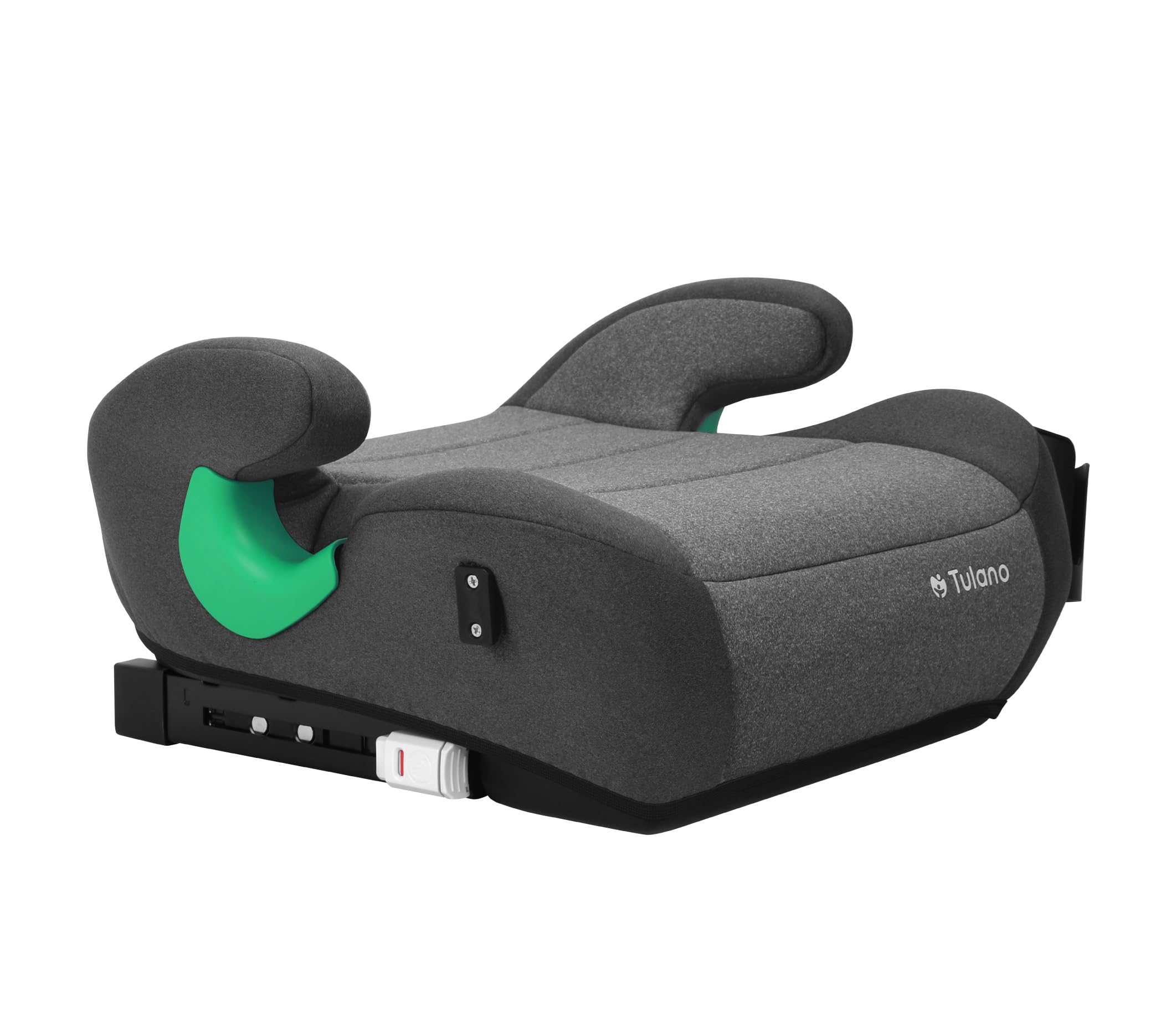Tulano Cabby 35 Kindersitz - 15–36 kg - 125–150 cm ab 4 Jahren - ISOFIX | sichere Sitzerhöhung Auto Kinder - Vorwärtsgerichtet - ergonomisch gepolsterte Sitzfläche - waschbarer Bezug – Grau