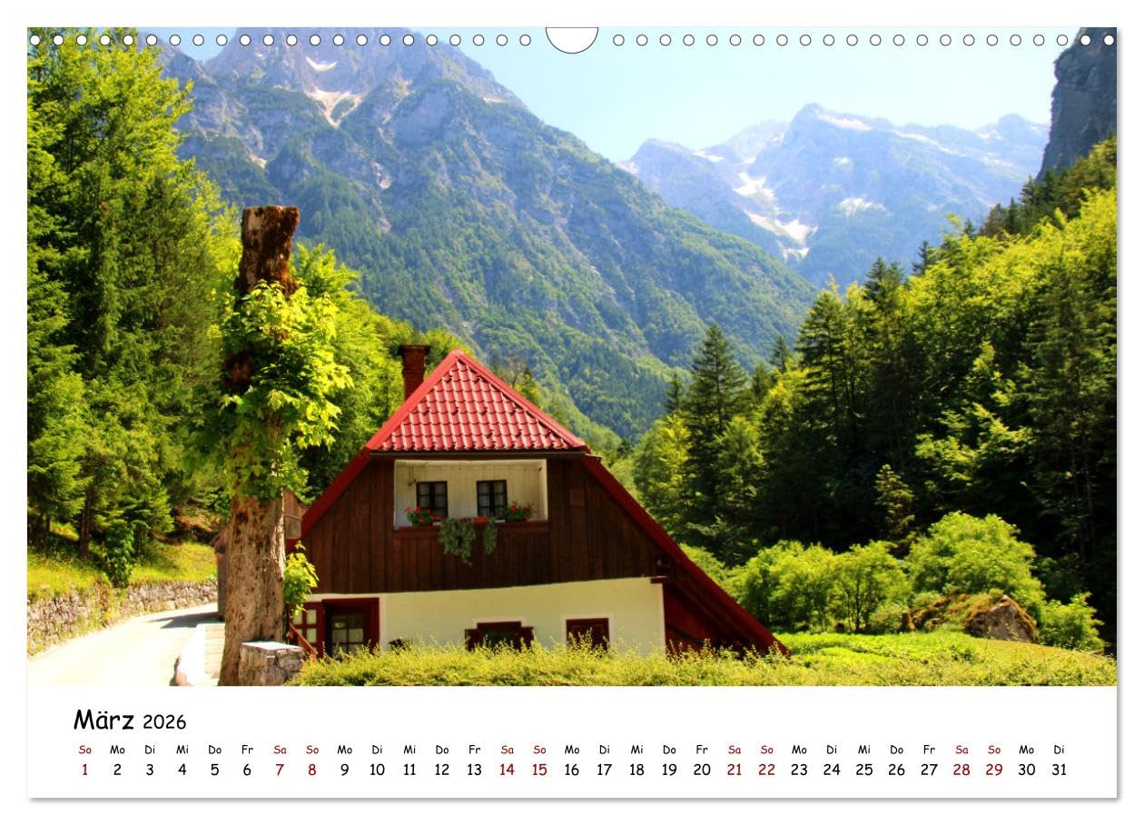 Slowenien - Triglav Nationalpark (Wandkalender 2026 DIN A3 quer), CALVENDO Monatskalender: Eindrucksvolle Bilder aus dem Triglav Nationalpark in Slowenien.