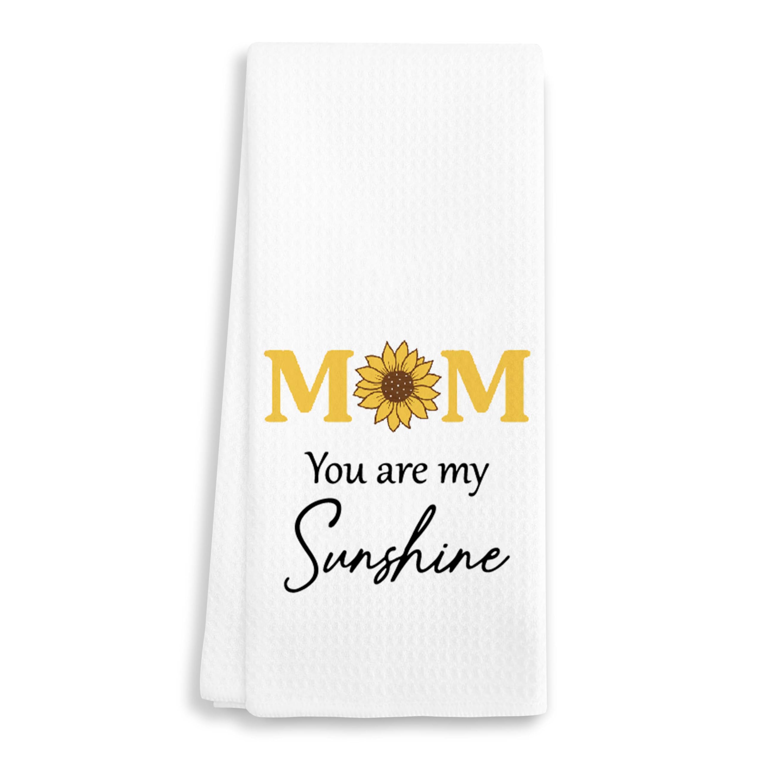 EJGFS Mom You are My Sunshine - Decorative Kitchen Towel 16"x24" - Hand Towel for Mom’s Bathroom, Gifts for Mother's Day, Birthday, Christmas, etc.(003)