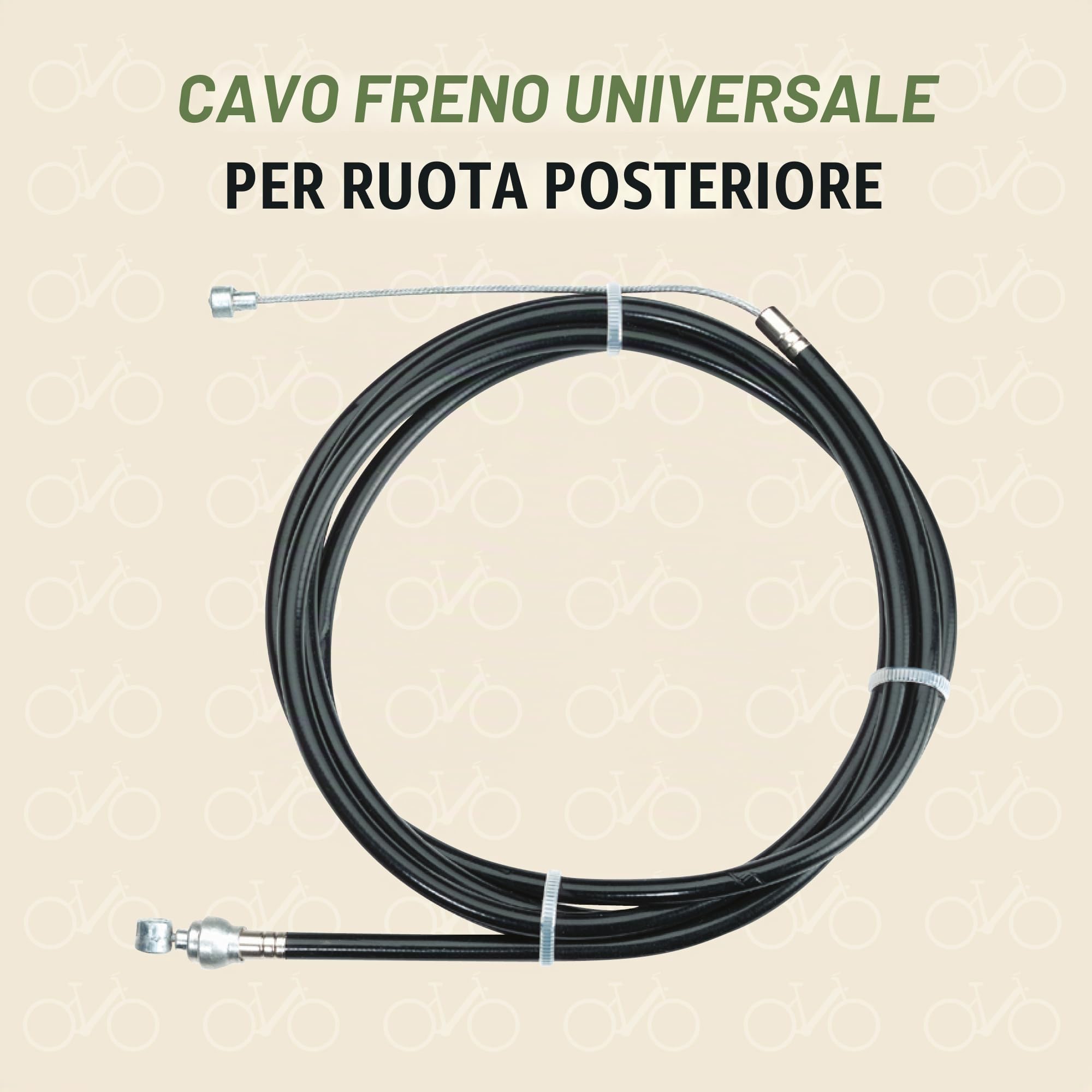 Prophete-Cavo Freno Universale, Colore: Multicolore, 160 cm