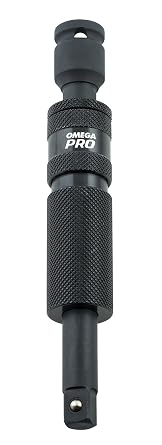 Omega Pro 83006 Omega Pro 1/2" Dr. Spinning Impact Extension Bar, 6.3" Height, 5.1" Width, 17.1" Length