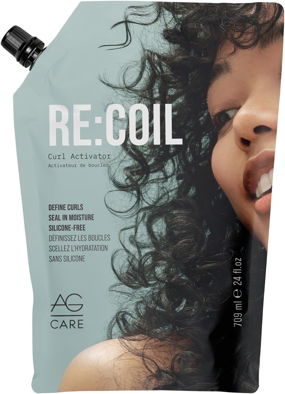 AG Care Re:coil Curl Activator Curl Cream - Ultra Nourishing Curly Hair Cream for Defined, Healthy Curls, Limited Edition Refill, 24 fl Oz
