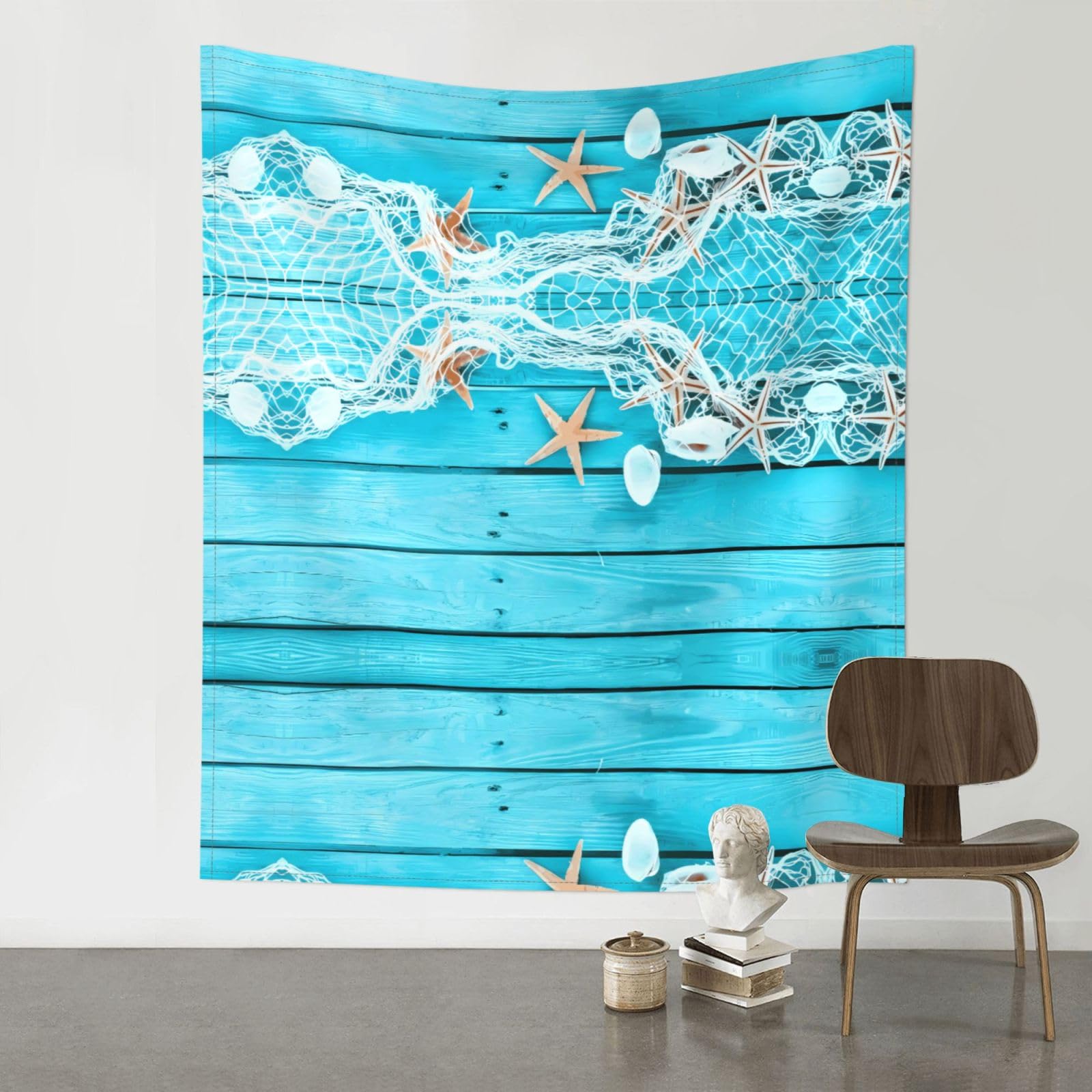 HJFCZH Starfish Prints 60x51in Wall Tapestry Bohemian Throw - Dorm Decor, Beach Blanket, Sofa Cover & Unique Gift