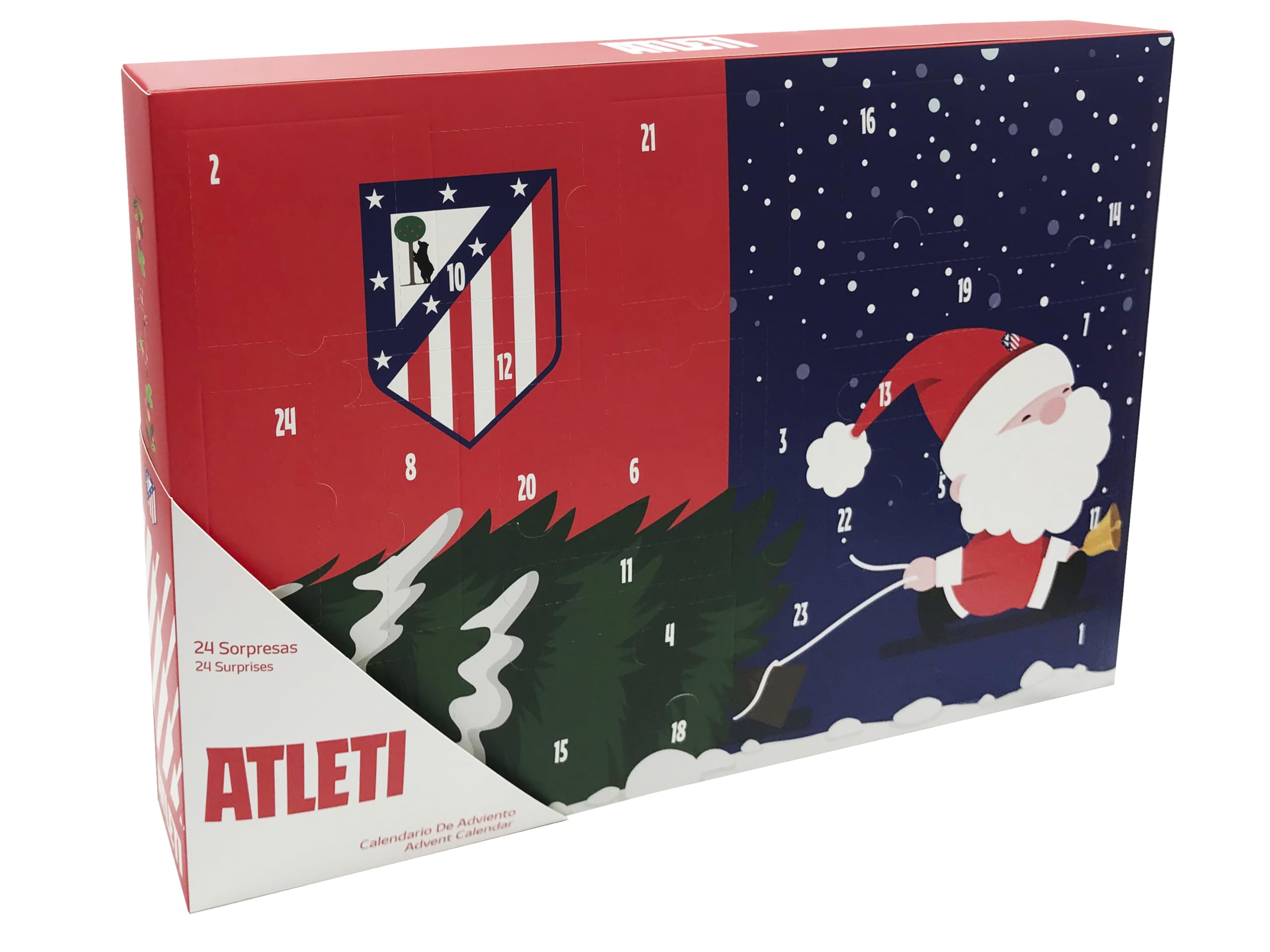 CyP Brands-Atlético de Madrid, Calendario de Adviento, 24 Sorpresas, Regalo Infantil, Licencia Oficial Marvel, Actividades y Juguetes