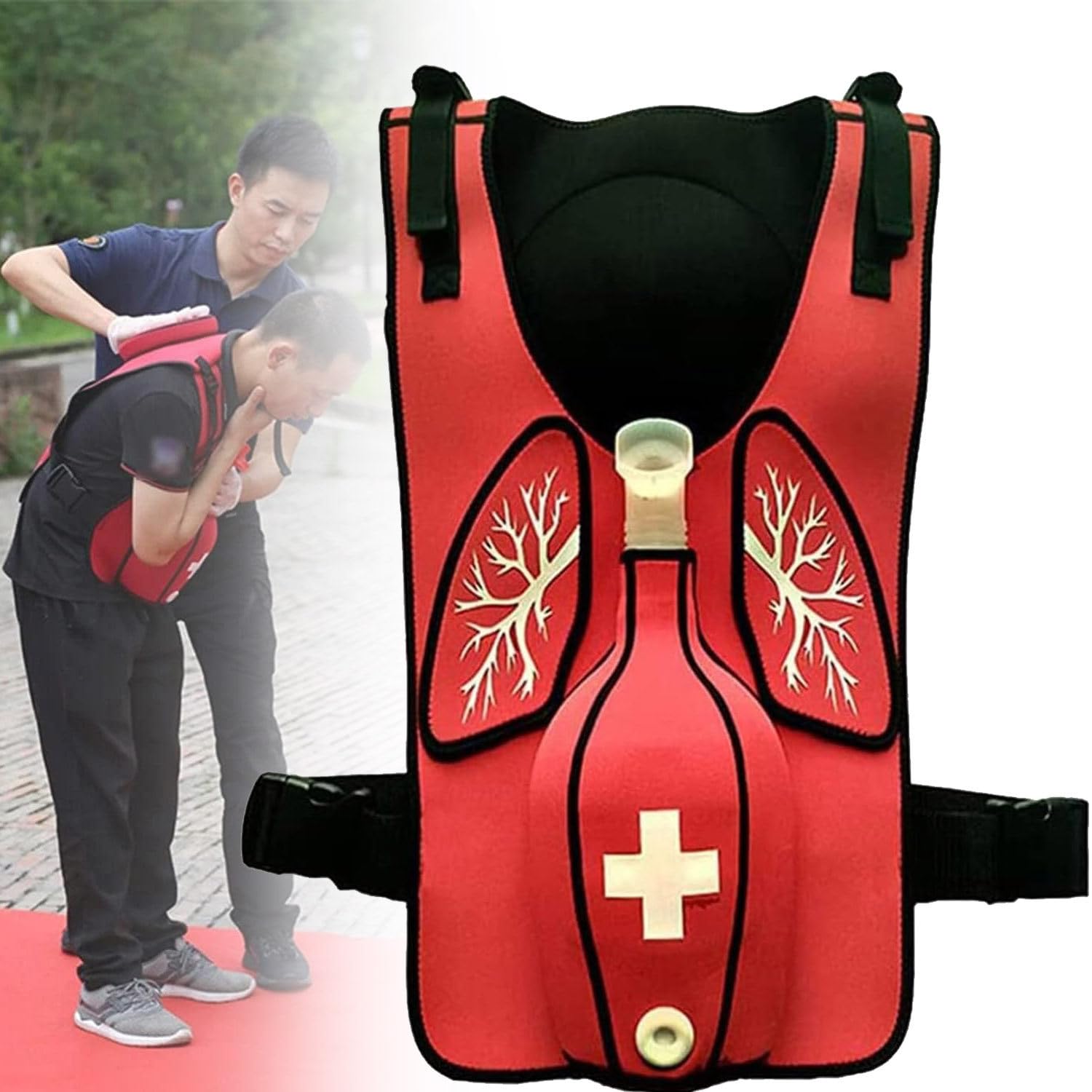 Gilet antisoffocamento per addestramento - Heimlik Modello di Formazione Pratica Educazione per Infermieri e Studenti Accessori didattici di Primo Soccorso,Adult