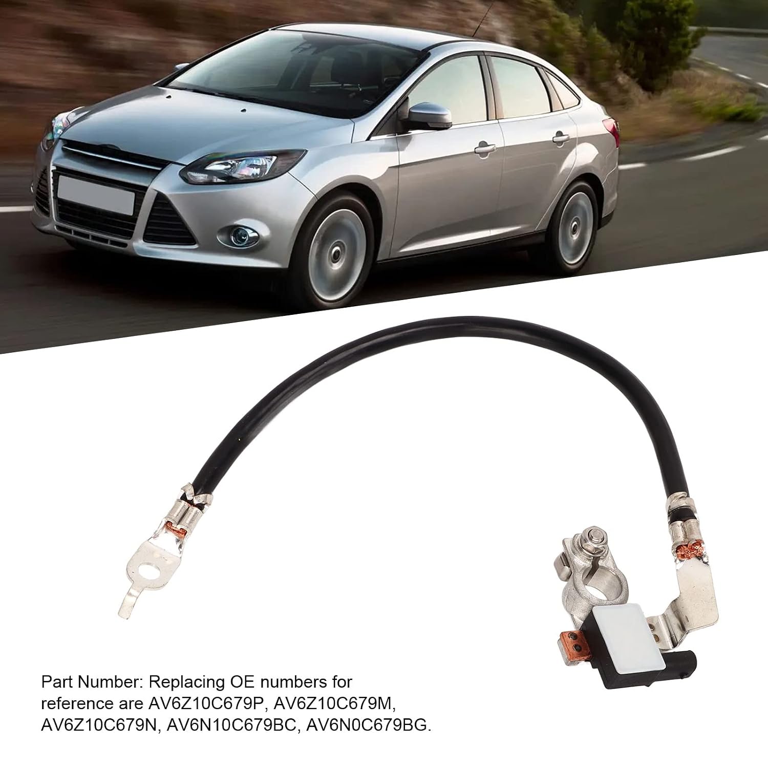 Negative Battery Cable, Automotive Replacement Negative Battery Cables AV6Z10C679P Battery Management System Replacement for Ford Focus Escape