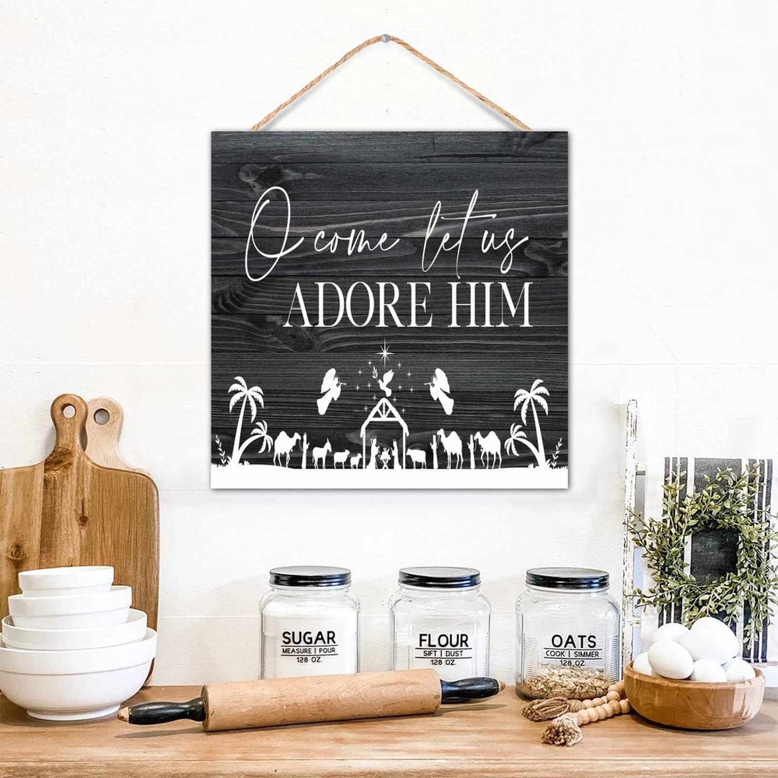 Cadeau pour chambre à coucher plaque en bois texturé au message inspirant