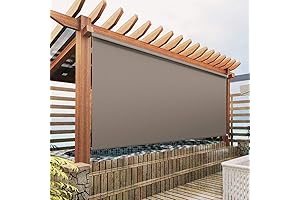Cordless Waterproof 12ft Outdoor Roller Shades by SUAKY