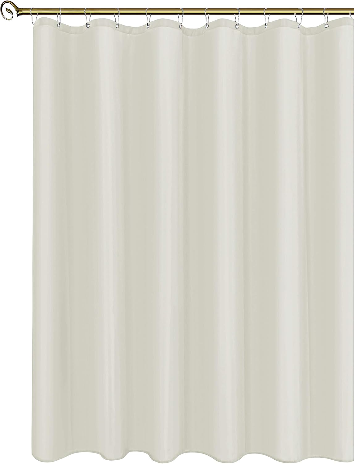 Biscaynebay Hotel Quality Fabric Shower Curtain Liners 72" by 72", Ivory Water Resistant Bathroom Curtains, Rust Resistant Grommets Weighted Bottom Hem Machine Washable : Home & Kitchen