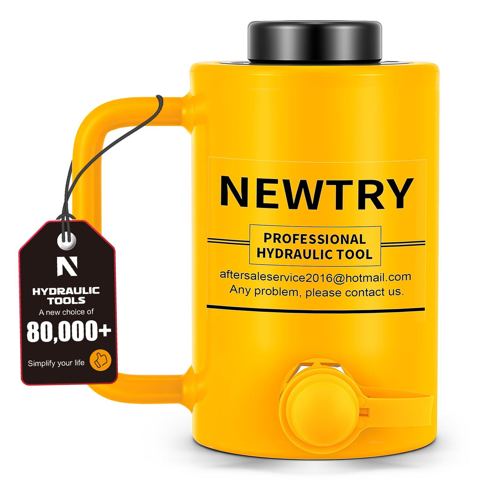 NEWTRY 20T Hydraulic Hollow Jack Cylinder, 2" Stroke Porta Power Ram — Amazon image 2