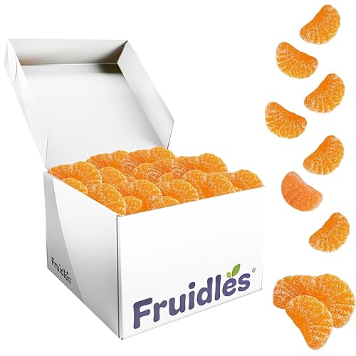 Miniatura 2 de Caramelos de gomitas de naranja, deliciosos sabores de frutas recubiertos de azúcar (2 libras)