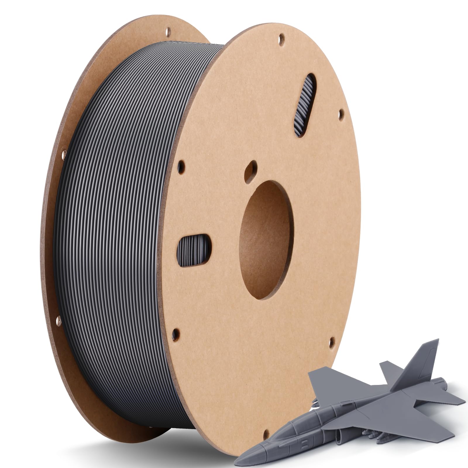 ANYCUBIC Filamento PLA ad alta velocità 1,75 mm, Impression 10X Plus Rapide,Filamento per Stampante 3D, Grigio 1KG