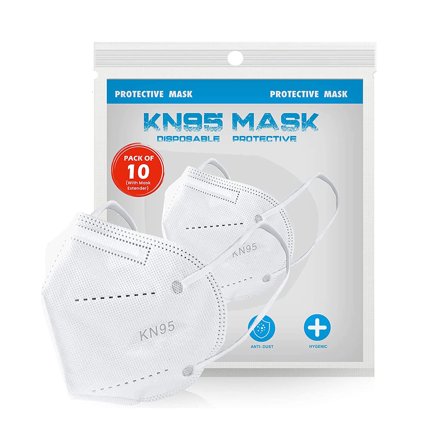 Medohealthy KN 95 Mask,FDA and CE Approved, Super Breathable Face Mask (White Colour, Non Woven Fabric)(Pack of 10) (B08M6213TJ) Amazon Price History, Amazon Price Tracker