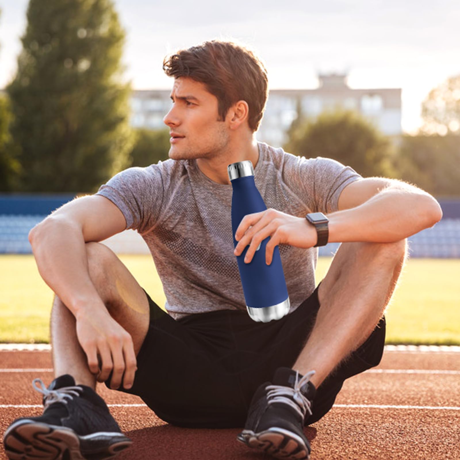 Gourde Isotherme Inox 500 Ml - Garde Le Froid 24h, Le Chaud 12h | Sans BPA, étanche, Pour Sport, Randonnée