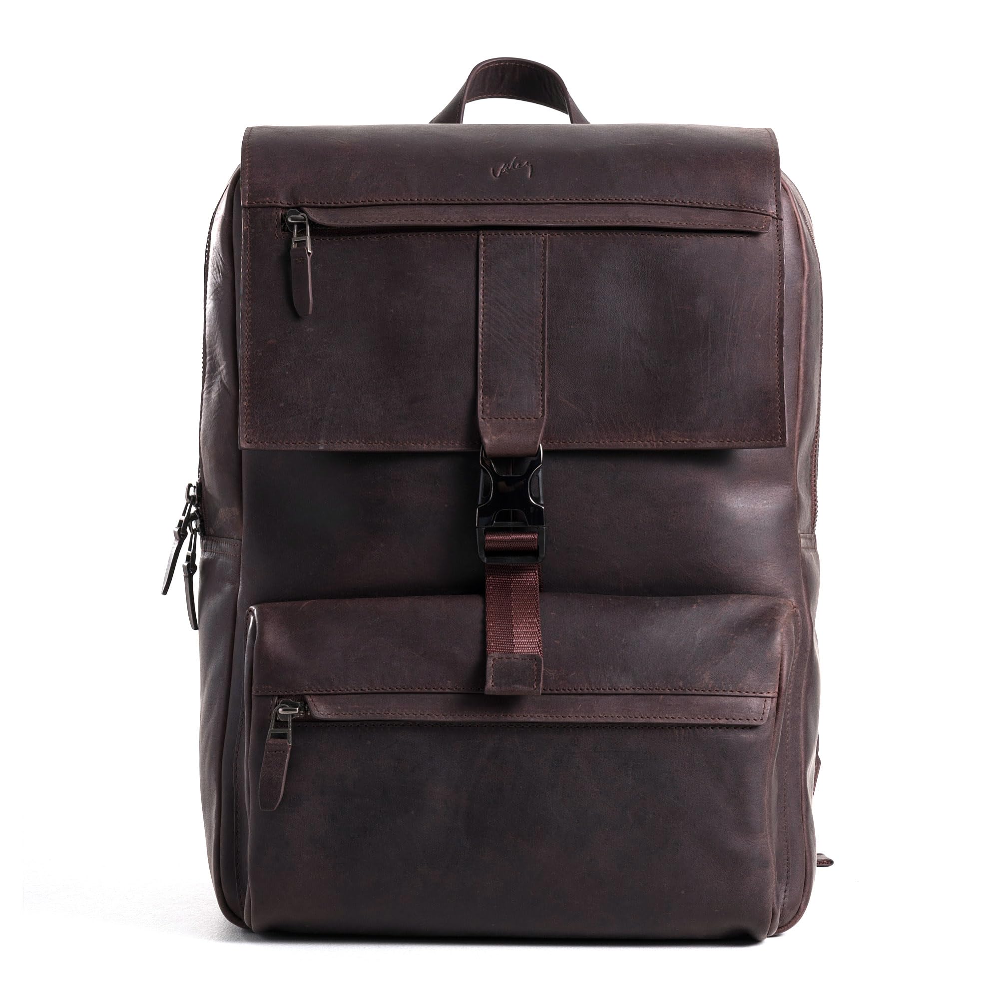 Sponsored Ad - Leather Backpack for Men & Women, Classic Dark Brown - Handcrafted Top Grain Leather vintage backpack with 17-Inch Laptop Sleeve - Lightweight, Stylish & Durable for Business, Travel & Everyday Use