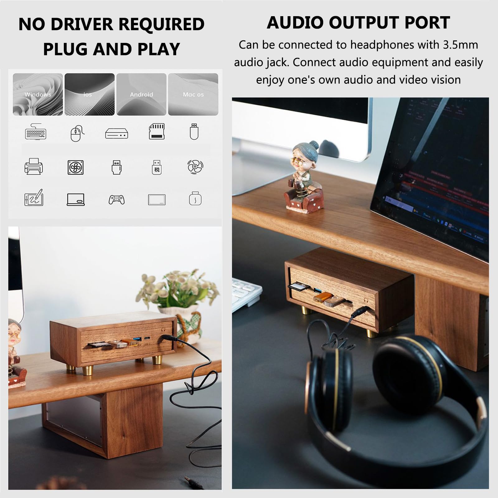 Stacja dokująca USB 12 w 1 z USB 3.0 i Type-C, szybki podwójny interfejs do telefonów, tabletów i gadżetów