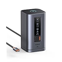 Baseus Docking Station, Spacemate Serie 11 in 1 Docking Station 3 Monitor con 2*HDMI 1*DP 4K@60Hz, 3*USB-A, C 10Gbps, Ethernet 1 Gbps, 100W PD, HUB USB C per Laptop Dell, HP, Mac, Lenovo, Acer