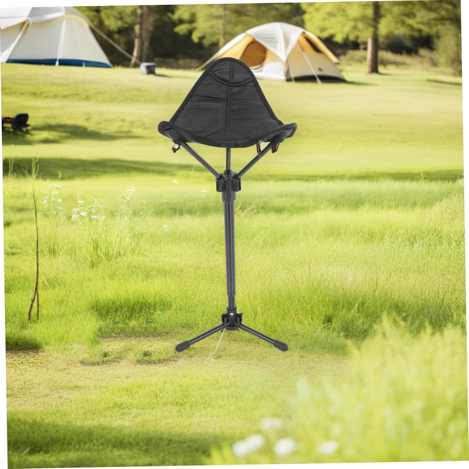 BESPORTBLE Portable Folding Stool Lightweight Telescopic Camping Chair for Outdoor Activities Hiking Fishing and BBQ Compact Travel Seat Flexible Height Options