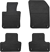 Vista 1 de Alfombrillas de coche a medida para Volvo XC60 2018-2025 (No para híbrido) T5 T6 Momentum, alfombrillas de goma negras para auto, protección