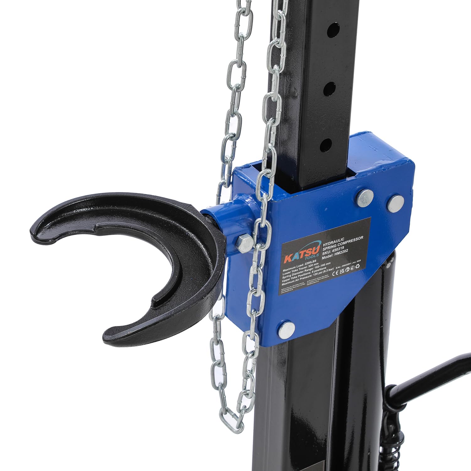 KATSU Tools Compresor Hidráulico de Muelles para Amortiguadores – Capacidad 2200 lbs – Herramienta para Reparación de Coches, Furgonetas y Camiones – 450319
