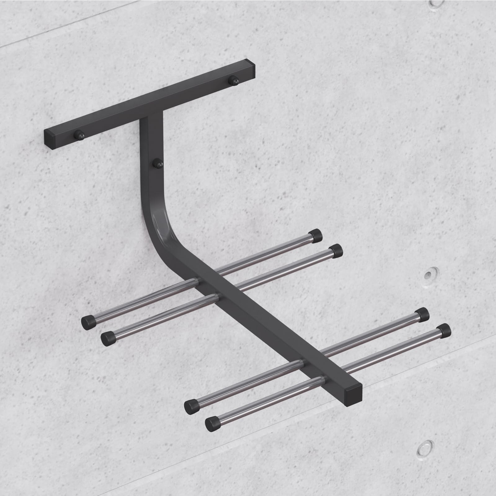 QLS N4 - Supporto per sci per 4 paia di sci, 37 cm