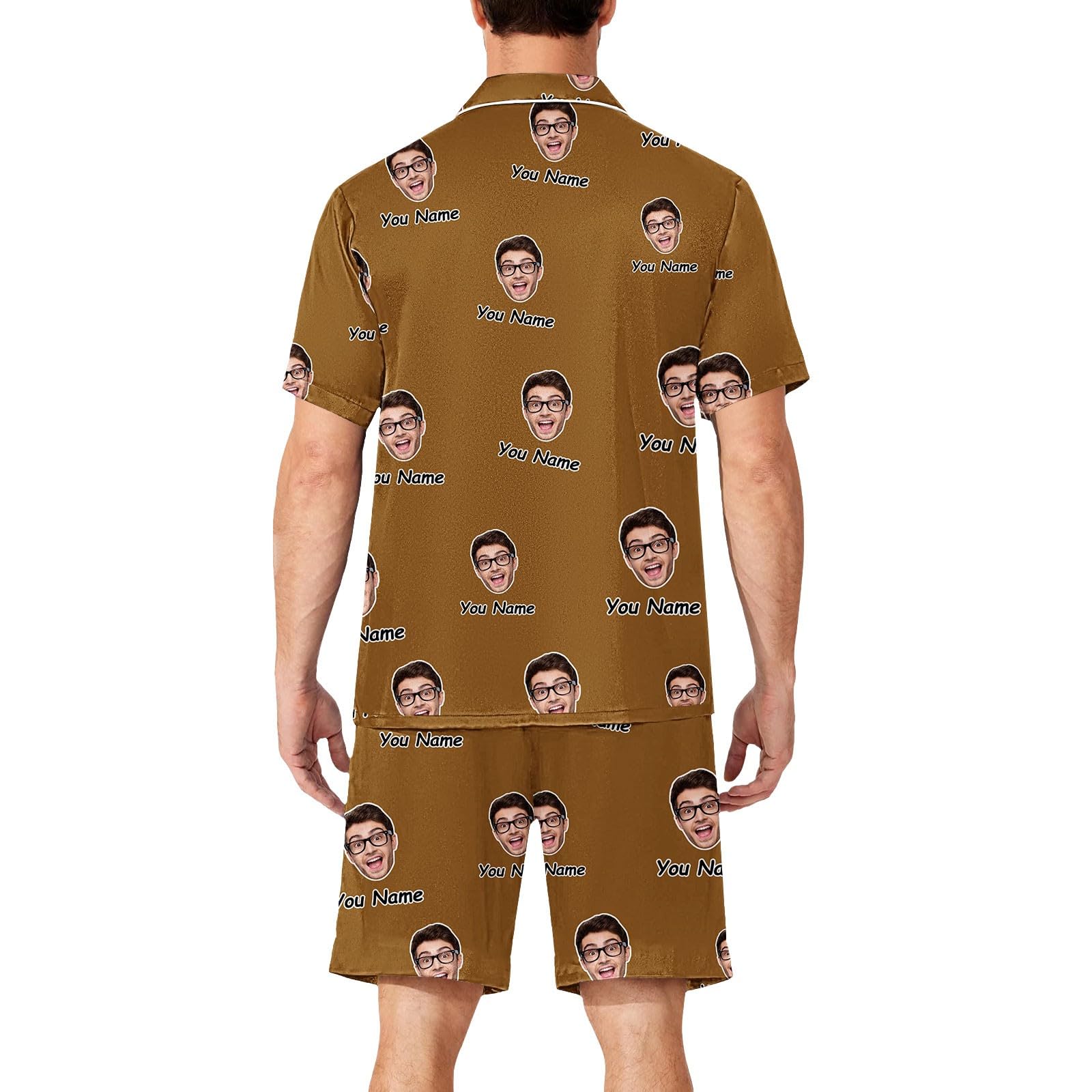 Conjunto de pijamas camisón pantalones divertidos para hombres mujeres parejas a juego unisex nombres personalizados hombre pijama artículo para fans