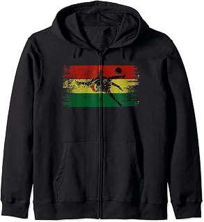 Bolivia Soccer Bolivia Football Bolivia Futbol Zip Hoodie