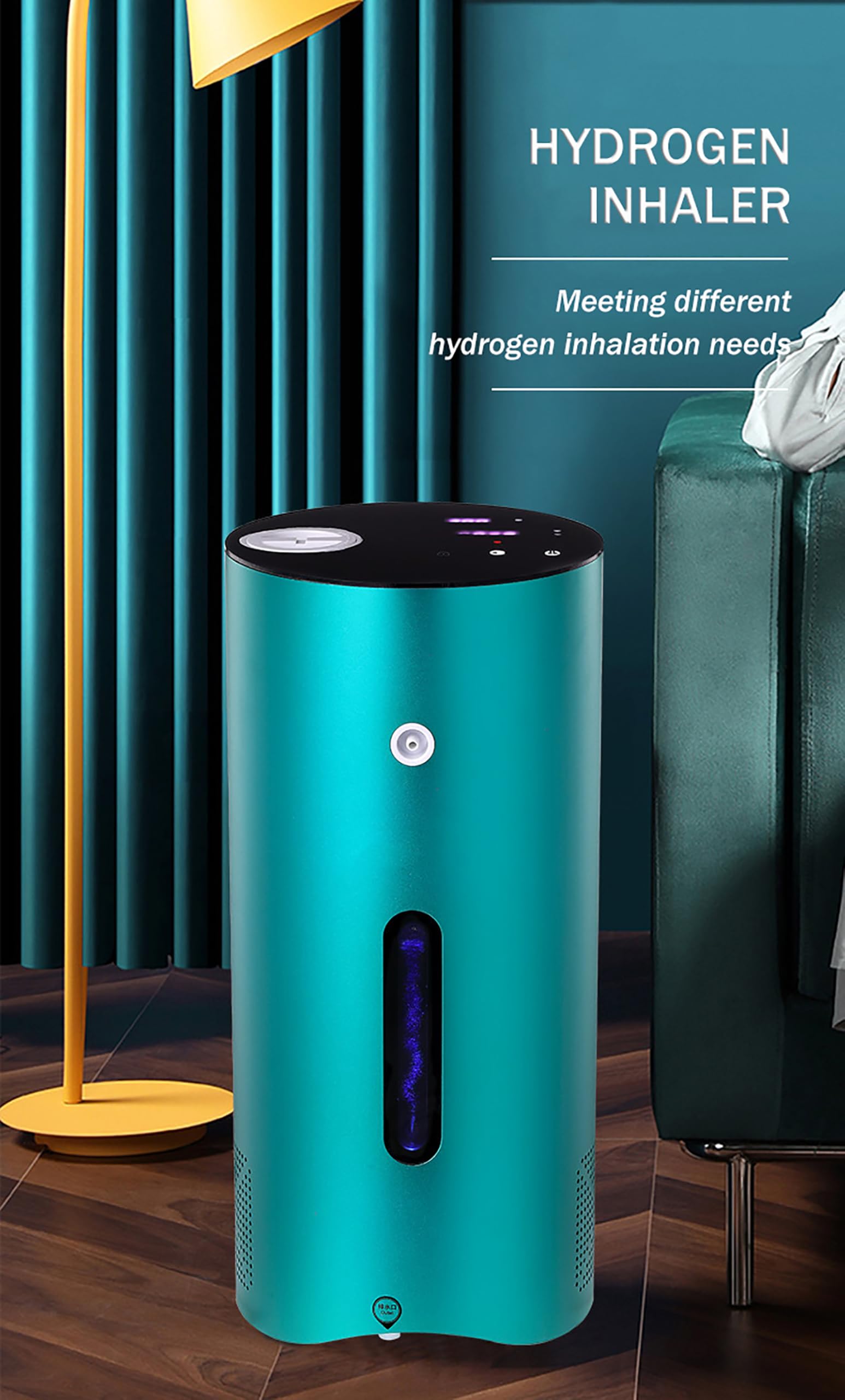 Urządzenie do inhalacji wodorem 300/450/600/900 ml/min z technologią PEM, inhalator z generatorem wodoru o wysokiej czystości 99,99%, 2 wyjścia, ekran dotykowy 300ml