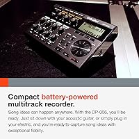 Vista 3 de Tascam DP-006 Grabadora de audio digital Pocketstudio de 6 pistas multipista, micrófonos incorporados, composición de canciones, funciona