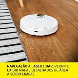 Kärcher Robô Aspirador de Pó RCV 3 com Mapeamento Inteligente, Aspira e Passa Pano. Controle via Aplicativo. Autonomia de 120 min. Navegação a Laser LiDAR e Sensor 360° - Bivolt — imagem 5