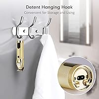 Vista 7 de Professional Hair Trimmer Cordless Outlining Trimmer T Liners Clippers for Men Rechargeable LED Display Zero Gapped Trimmers for Barbers（Gold