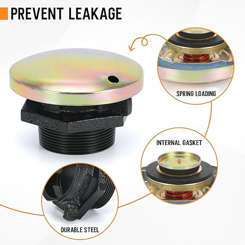 Miniatura 5 de Tapa de combustible ventilada del tanque de transferencia con cuello roscado