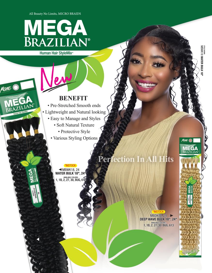 Amazon.com : Mane Concept Human Hair Blend Braids Mega Brazilian