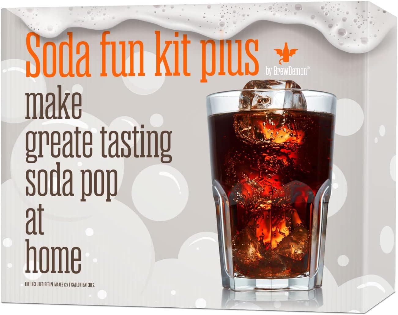 BrewDemon Soda Making Kit with Bottles It's Like Having a